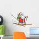 Santa Claus Skier Wall Decal