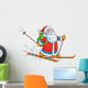 Santa Claus Skier Wall Decal