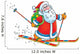 Santa Claus Skier Wall Decal