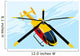 Yellow Flying Helicopter Wall Decal