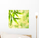Bamboo Leaves over Abstract Wall Decal