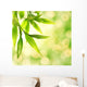 Bamboo Leaves over Abstract Wall Decal