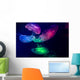 Jellyfish Aquarium Multi Colored Wall Decal