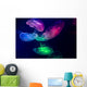 Jellyfish Aquarium Multi Colored Wall Decal