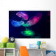 Jellyfish Aquarium Multi Colored Wall Decal