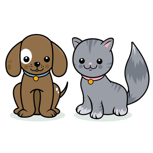 Cat and Dog Wall Stickers Wall Decal