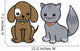Cat and Dog Wall Stickers Wall Decal