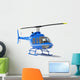 Blue Helicopter Wall Decal