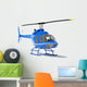 Blue Helicopter Wall Decal