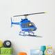 Blue Helicopter Wall Decal