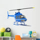 Blue Helicopter Wall Decal