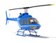 Blue Helicopter Wall Decal