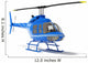 Blue Helicopter Wall Decal