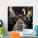 Small Night Street Montmartre Wall Decal