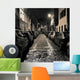 Small Night Street Montmartre Wall Decal