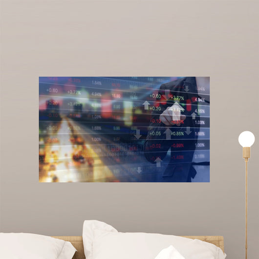 Double Exposure Business Woman Wall Decal