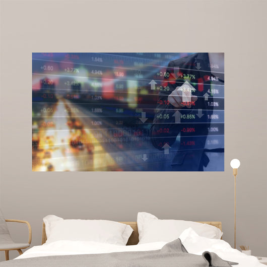 Double Exposure Business Woman Wall Decal