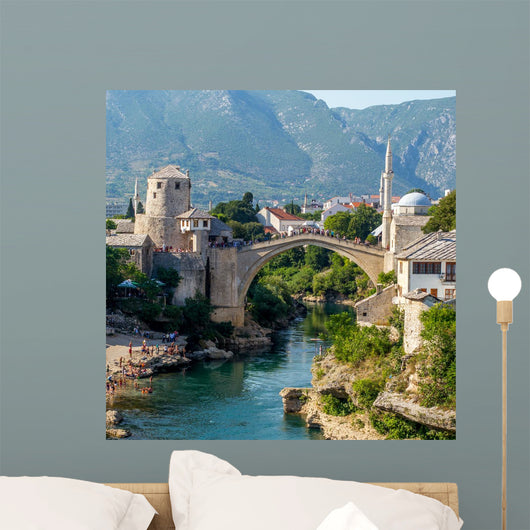 Old Bridge Mostar Wall Decal Design 2