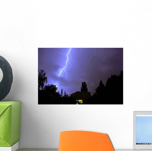 Blue Flash Night Wall Decal