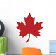 Red Maple Leaf Wall Decal