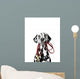 Dalmatian Is Holding Leash Wall Decal
