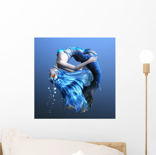 Underwater Mermaid Wall Decal
