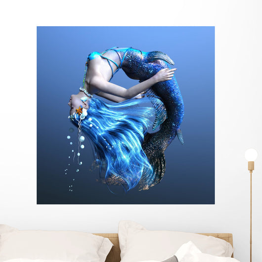 Underwater Mermaid Wall Decal