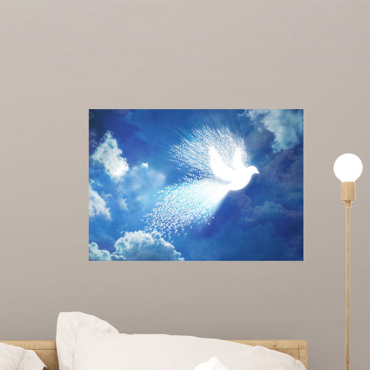 Dissolving Peace Dove Wall Decal