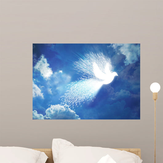 Dissolving Peace Dove Wall Decal