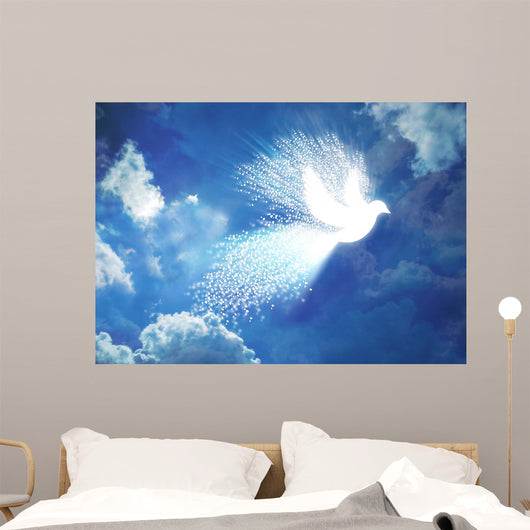Dissolving Peace Dove Wall Decal