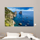Italian Capri Island Sailboats Wall Decal