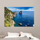 Italian Capri Island Sailboats Wall Decal