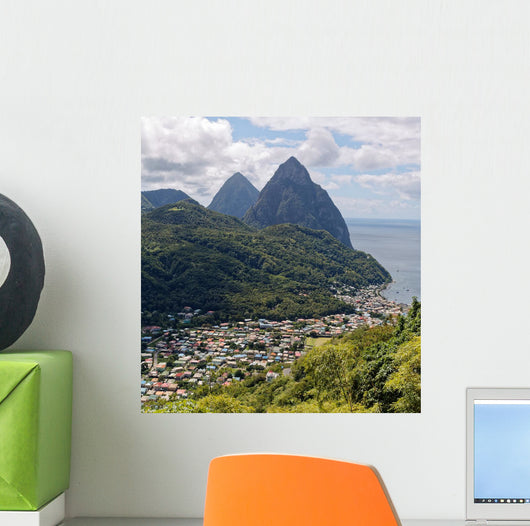 Pitons St Lucia Wall Decal