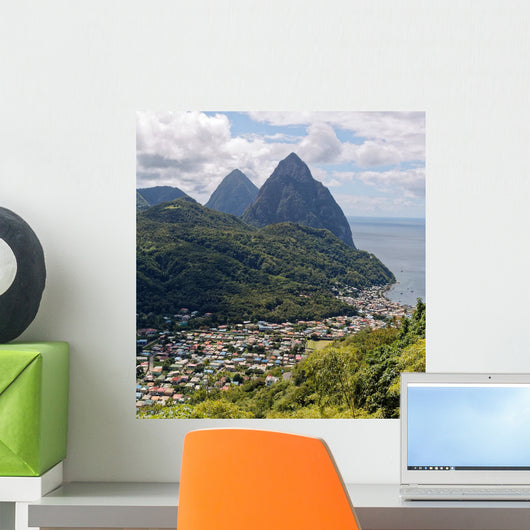 Pitons St Lucia Wall Decal
