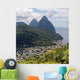 Pitons St Lucia Wall Decal