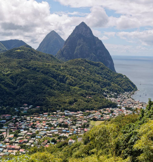Pitons St Lucia Wall Decal