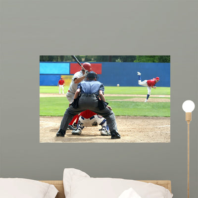 Pitch Wall Decal shown on a wall