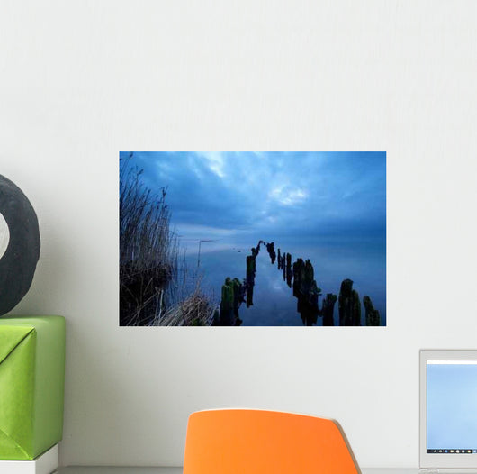 Lake Late Night Wall Decal Design 1
