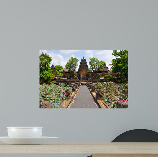 Indonesian Temple Lotus Wall Decal