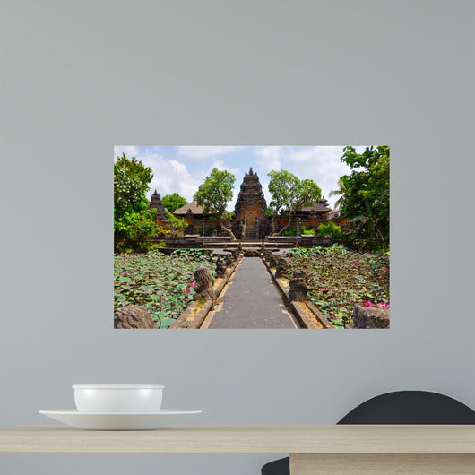 Indonesian Temple Lotus Wall Decal