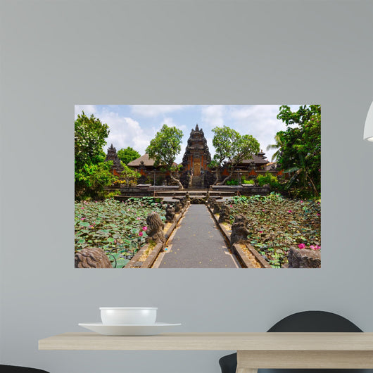 Indonesian Temple Lotus Wall Decal