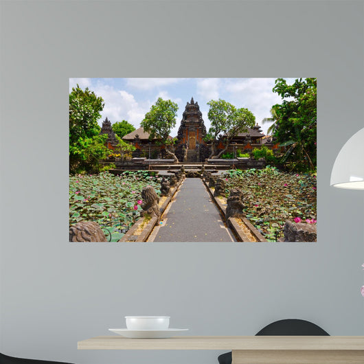 Indonesian Temple Lotus Wall Decal