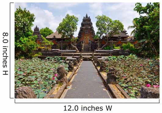 Indonesian Temple Lotus Wall Decal