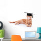 Smart Graduate Pet Cat Wall Decal