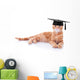 Smart Graduate Pet Cat Wall Decal