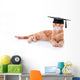 Smart Graduate Pet Cat Wall Decal