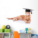 Smart Graduate Pet Cat Wall Decal