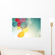 Pastel Multicolor Party Balloons Wall Decal