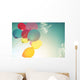 Pastel Multicolor Party Balloons Wall Decal