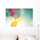 Pastel Multicolor Party Balloons Wall Decal
